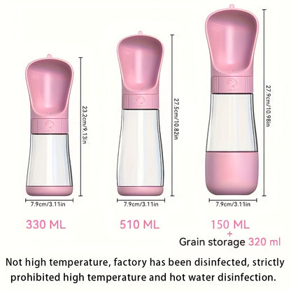 Gourde Portative pour Chien – Distributeur d’Eau Anti-Fuite pour Sorties et Voyages